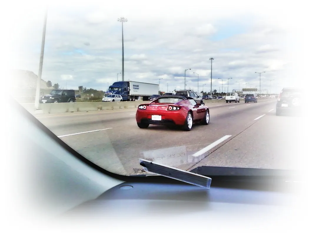 Tesla Roadster on 401 East